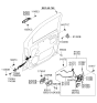 Diagram for Kia Sorento Door Latch Cable - 813843E000