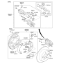 Diagram for Kia Sportage Brake Caliper Bracket - 582102S000