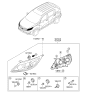 Diagram for Kia Sportage Headlight - 921013W050