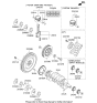 Diagram for 2012 Kia Optima Flywheel - 232112G450