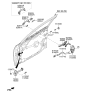 Diagram for Kia Optima Door Latch Cable - 81391D4000