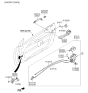 Diagram for Kia Forte Door Latch Cable - 81382A7001