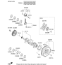 Diagram for Kia Piston Ring Set - 230402E200
