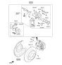Diagram for 2014 Kia Forte Brake Pad Set - 58302A7B30