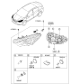 Diagram for 2015 Kia Sorento Headlight Bulb - 1864955009S