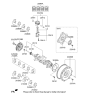 Diagram for 2014 Kia Forte Koup Crankshaft - 231102B700