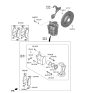 Diagram for Kia K5 Brake Caliper Piston - 581120Z000