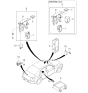 Diagram for 2000 Kia Sephia Turn Signal Flasher - KKY0166830