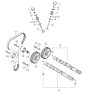 Diagram for 1999 Kia Sephia Timing Belt - 0K24712205