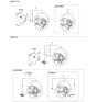 Diagram for Kia Sephia Steering Wheel - 0K2AA3298002