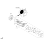 Diagram for Kia Sorento Torque Converter - 451003B210