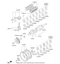 Diagram for 2017 Kia K900 Rod Bearing - 230603F301