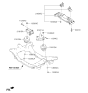 Diagram for Kia K900 Engine Mount Bracket - 218153M100