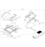Diagram for 2019 Kia Cadenza Sunroof Cable - 81664F6000