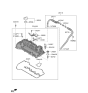 Diagram for Kia Niro Valve Cover Gasket - 2244108HA0