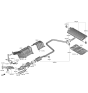 Diagram for Kia Niro Exhaust Hanger - 287683F000
