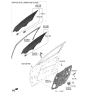 Diagram for Kia Niro Window Run - 82530AT000