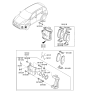 Diagram for 2022 Kia Sportage Brake Pad Set - 58101D9A00