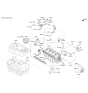 Diagram for Kia Optima Engine Cover - 292402GGB0