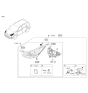 Diagram for 2017 Kia Sedona Light Socket - 92151A9000