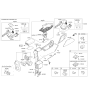 Diagram for Kia Sportage Armrest - 84660D9000WK