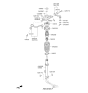 Diagram for Kia K900 Shock Absorber - 546113T750