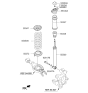 Diagram for Kia K900 Shock And Strut Mount - 553303M000