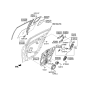 Diagram for 2015 Kia K900 Window Motor - 834503T000