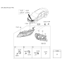 Diagram for 2015 Kia Optima Headlight - 921022T550