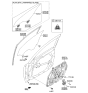 Diagram for 2014 Kia Optima Window Run - 825402T001