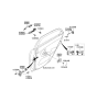 Diagram for Kia Spectra SX Rear Door Striker - 813502F010