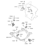 Diagram for Kia Spectra SX Transfer Case Mount - 218302F000