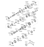 Diagram for 2007 Kia Spectra SX Input Shaft Bearing - 4325322640