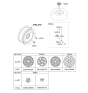 Diagram for 2023 Kia Seltos Wheel Cover - 52960Q5RR0