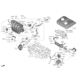 Diagram for Kia EGR Valve - 284002E700