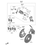 Diagram for 2021 Kia Sorento Brake Pad Set - 58302P2A30