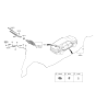 Diagram for 2021 Kia Sorento Wiper Blade - 98850F8000