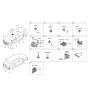Diagram for Kia Sorento Air Bag Control Module - 95910R5000