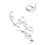 Diagram for Kia Sorento Wiper Pivot - 98120R5000