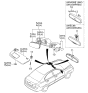 Diagram for Kia Spectra SX Car Mirror - 8510127000