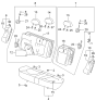 Diagram for 2003 Kia Optima Armrest - 8990038400BTB