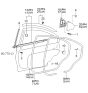 Diagram for 2000 Kia Optima Door Seal - 831303C000