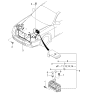 Diagram for 2001 Kia Optima Fuse Box - 9122038000