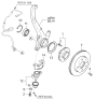 Diagram for 2005 Kia Optima Wheel Bearing - 5172038000