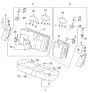 Diagram for 2003 Kia Optima Seat Cushion - 891003C010BTG