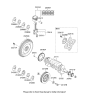 Diagram for 2006 Kia Optima Crankshaft Thrust Washer Set - 2102025120