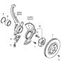 Diagram for 2006 Kia Amanti Wheel Bearing - 517503A000