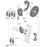 Diagram for Kia Carnival Brake Pad Set - 58101R0A00