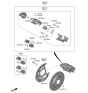 Diagram for Kia Carnival Brake Caliper Bracket - 58210R0000