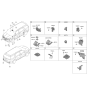 Diagram for Kia Carnival Air Bag Sensor - 95920R0000